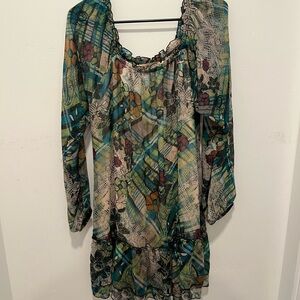 Fun patterned American Rag Cie 1984 dress